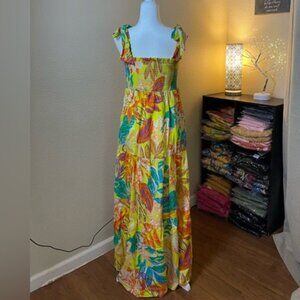 Amazing Flying Tomato Tropical Maxi Dress